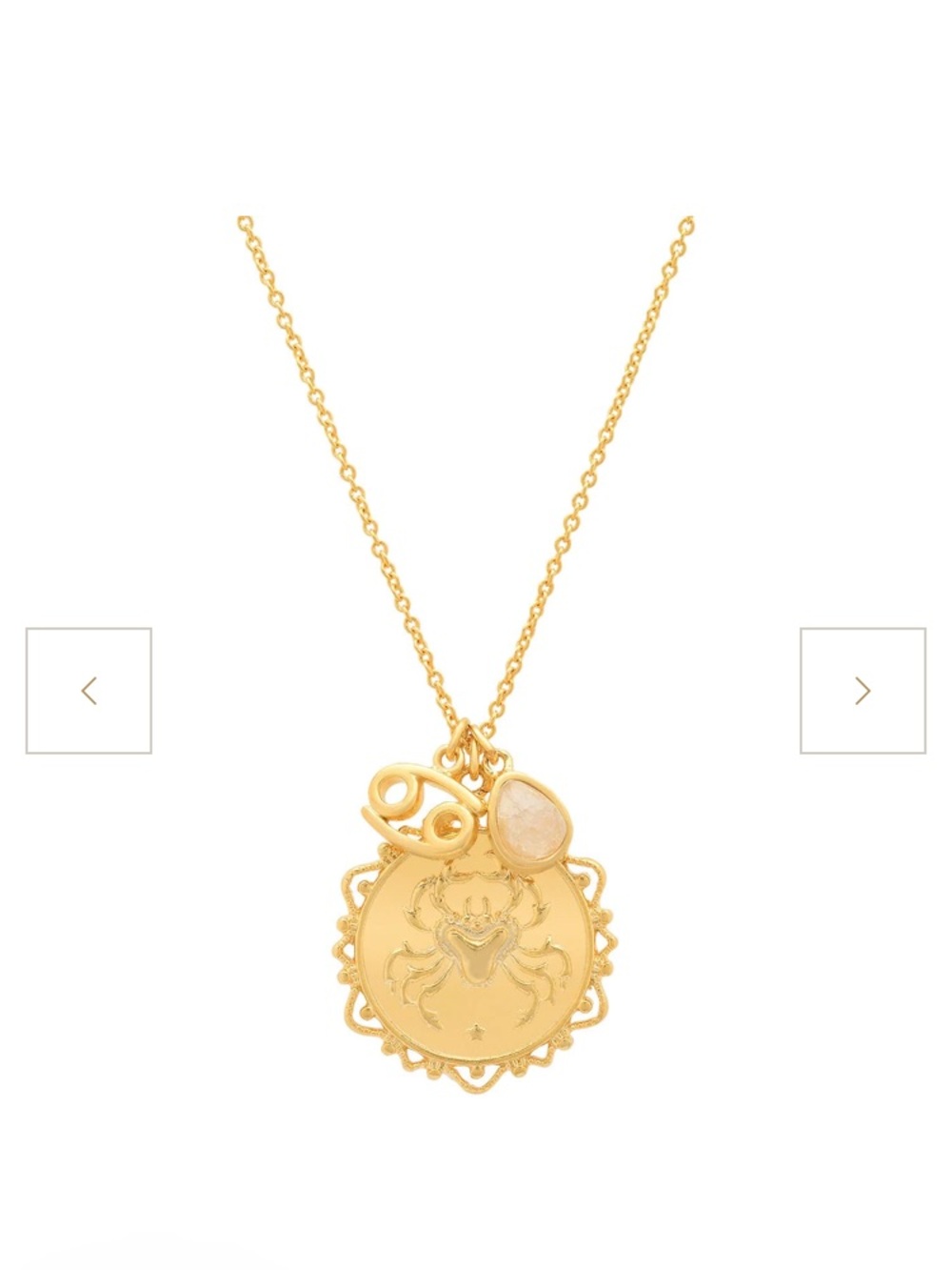 Zodiac necklace - Cancer